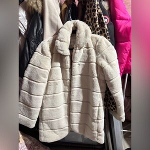 Jillian Harris x Joe fresh faux fur jacket